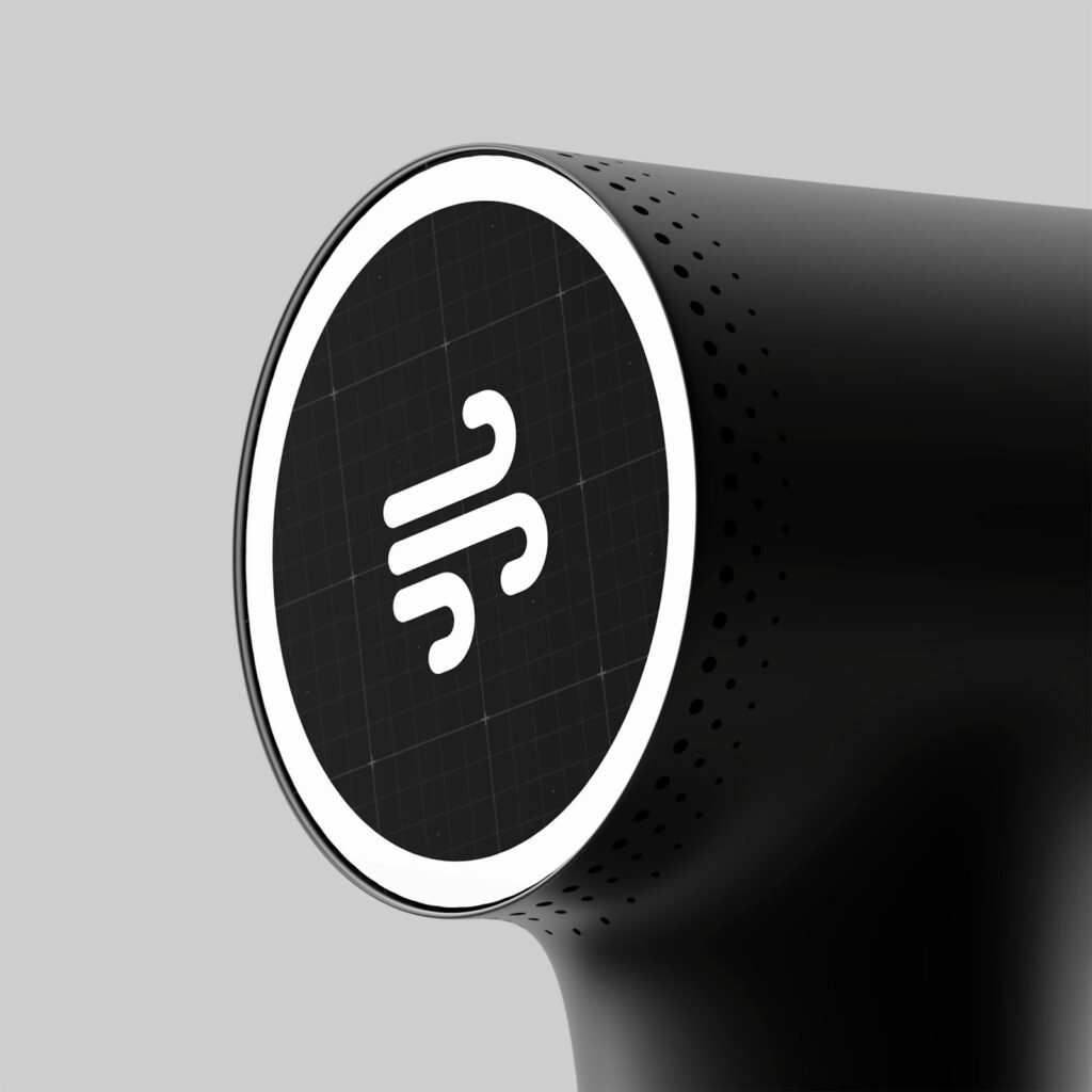 Gros plan d’un pistolet de massage percutif
